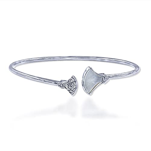 Taraash 925 Sterling Silver Mother Of Pearl Bangle For Women - Taraash