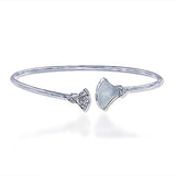 Taraash 925 Sterling Silver Mother Of Pearl Bangle For Women - Taraash