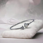 Load image into Gallery viewer, Taraash 925 Sterling Silver Mother Of Pearl Bangle For Women - Taraash
