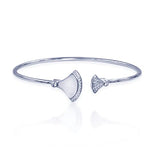 Taraash 925 Sterling Silver Mother Of Pearl Bangle For Women - Taraash