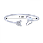 Load image into Gallery viewer, Taraash 925 Sterling Silver Mother Of Pearl Butterfly Bangle For Women - Taraash