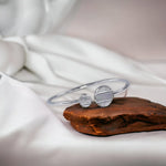 Load image into Gallery viewer, Taraash 925 Sterling Silver Mother Of Pearl Round Design Bangle For Women - Taraash
