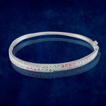 Load image into Gallery viewer, Taraash 925 Sterling Silver Multicolor CZ Bangle For Women - Taraash