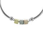 Load image into Gallery viewer, Taraash 925 Sterling Silver Multicolor Cz Square Beaded Bracelet For Women - Taraash