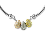 Taraash 925 Sterling Silver Multicolor Drop Shape Cz Bracelet For Women - Taraash