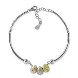 Taraash 925 Sterling Silver Multicolor Drop Shape Cz Bracelet For Women - Taraash