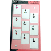 Taraash 925 Sterling Silver Multicolor Enamel Pendants / Lockets For Kids CBPD134 (Set of 9) (Assorted) - Taraash