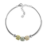 Load image into Gallery viewer, Taraash 925 Sterling Silver Multicolor Square Shape Beads Cz Bracelet For Women - Taraash