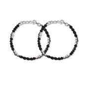 Taraash 925 Sterling Silver Nazariya Bracelet For New Born Baby Set of Two BR1844S-1 - Taraash