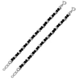 Taraash 925 Sterling Silver Nazariya Bracelet For New Born Baby Set of Two BR1845S-1 - Taraash