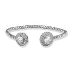 Load image into Gallery viewer, Taraash 925 Sterling Silver Openable CZ Kada Bangle For Women - Taraash