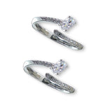 Load image into Gallery viewer, Taraash 925 Sterling Silver Openable CZ Toe Ring For Women - Taraash