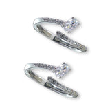 Taraash 925 Sterling Silver Openable CZ Toe Ring For Women - Taraash