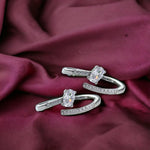 Load image into Gallery viewer, Taraash 925 Sterling Silver Openable CZ Toe Ring For Women - Taraash