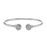 Taraash 925 Sterling Silver Openable Floral Kada For Women - Taraash