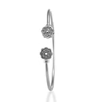 Load image into Gallery viewer, Taraash 925 Sterling Silver Openable Floral Kada For Women - Taraash