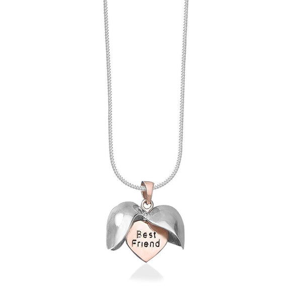 Taraash 925 Sterling Silver Openable Heart message Combo Pendant With Chain For Women COMBO PDCH 179 - Taraash