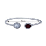 Load image into Gallery viewer, Taraash 925 Sterling Silver Oval Shape Bangle For Women - Taraash