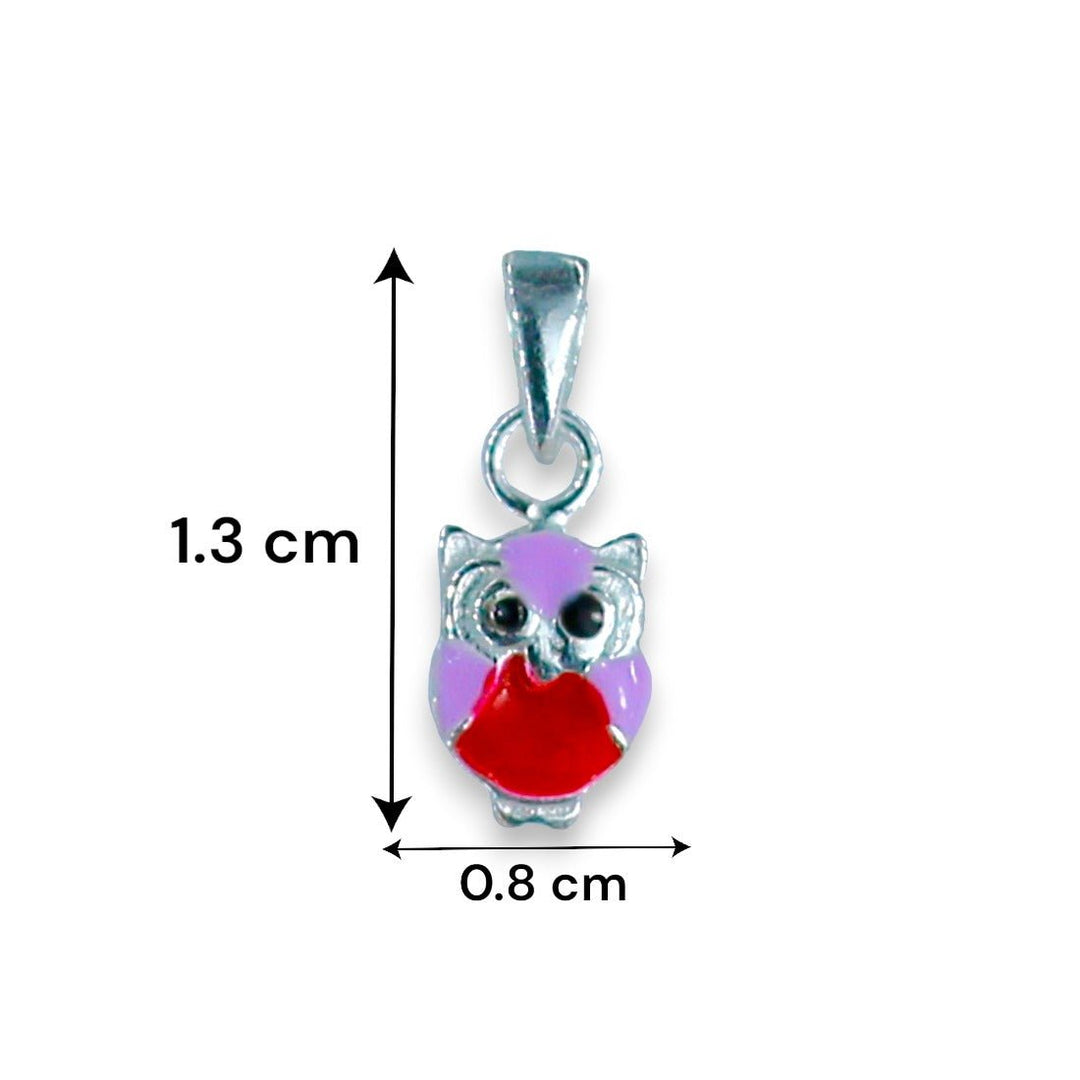 Taraash 925 Sterling Silver Owl Locket Set For Girls - Taraash