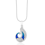 Taraash 925 Sterling Silver Peacock Combo Pendant With Chain For Women COMBO PDCH 161 - Taraash