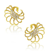 Taraash 925 Sterling Silver Peacock Earrings | Stud | Cz Stud For Women - Taraash