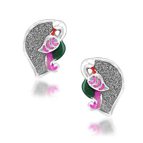 Taraash 925 Sterling Silver Peacock Stud | Stud | Earrings For Women - Taraash