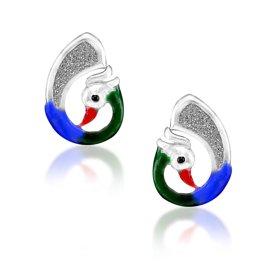 Taraash 925 Sterling Silver Peacock Stud | Stud | Earrings For Women - Taraash