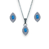 Taraash 925 Sterling Silver Pear CZ Jewellery Sets For Women - Taraash