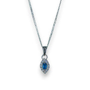 Taraash 925 Sterling Silver Pear CZ Pendant Chain For Women - Taraash