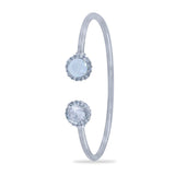 Taraash 925 Sterling Silver Pear Drop Bangle For Women - Taraash