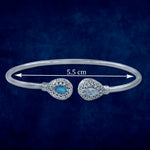 Load image into Gallery viewer, Taraash 925 Sterling Silver Pear Drop Bangle For Women - Taraash