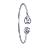 Taraash 925 Sterling Silver Pear Drop Bangle For Women - Taraash