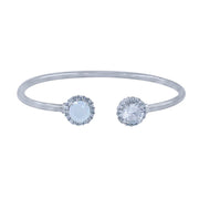 Taraash 925 Sterling Silver Pear Drop Bangle For Women - Taraash