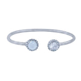 Taraash 925 Sterling Silver Pear Drop Bangle For Women - Taraash