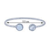 Taraash 925 Sterling Silver Pear Drop Bangle For Women - Taraash