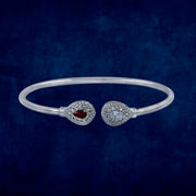 Taraash 925 Sterling Silver Pear Drop Bangle For Women - Taraash
