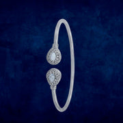Taraash 925 Sterling Silver Pear Drop Bangle For Women - Taraash