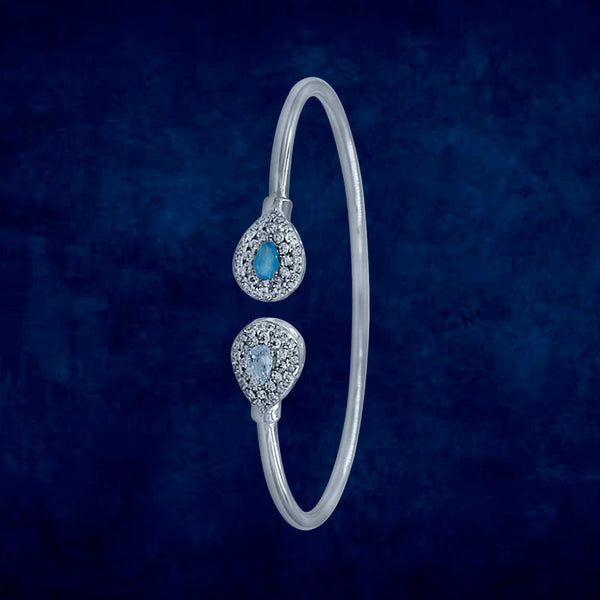 Taraash 925 Sterling Silver Pear Drop Bangle For Women - Taraash