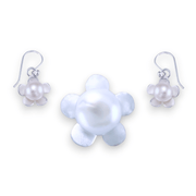 Taraash 925 Sterling Silver Pearl Collection Pendant Set For Women - Taraash