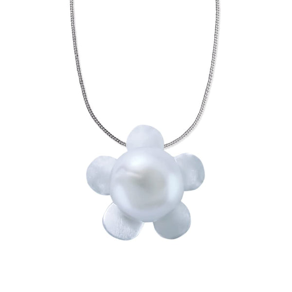 Taraash 925 Sterling Silver Pearl Collection Pendant With Chain For Women - Taraash