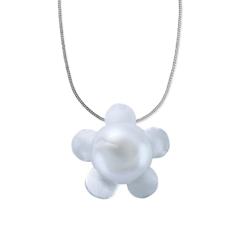 Taraash 925 Sterling Silver Pearl Collection Pendant With Chain For Women - Taraash