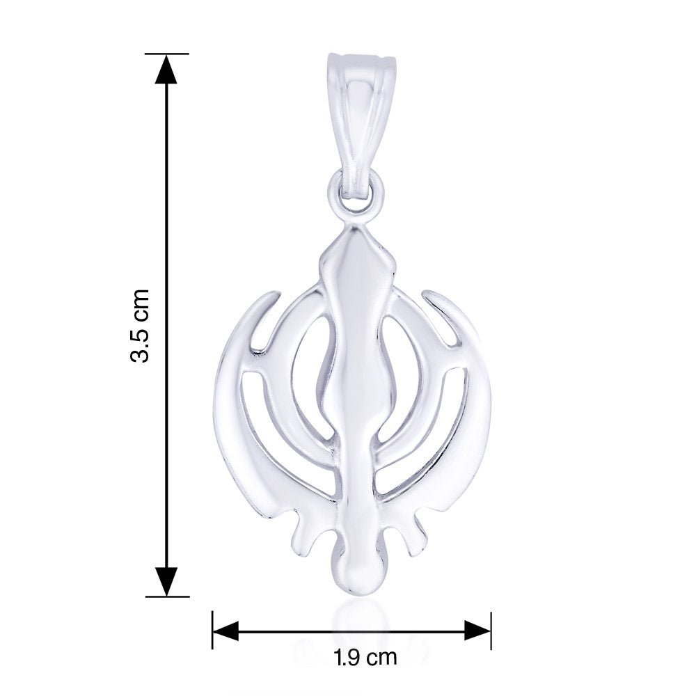 Taraash 925 Sterling Silver Pendant For Unisex Silver-PD0270S - Taraash