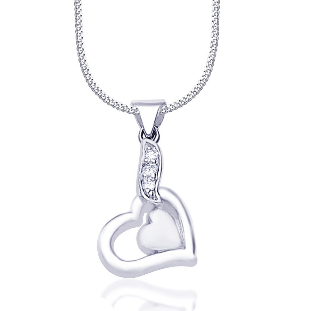 Taraash 925 Sterling Silver Pendant For Women Silver - COMBO PD 95 - Taraash