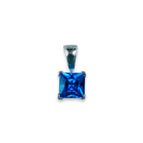 Taraash 925 Sterling Silver Pendant Set For Women Blue-PE0805S - Taraash