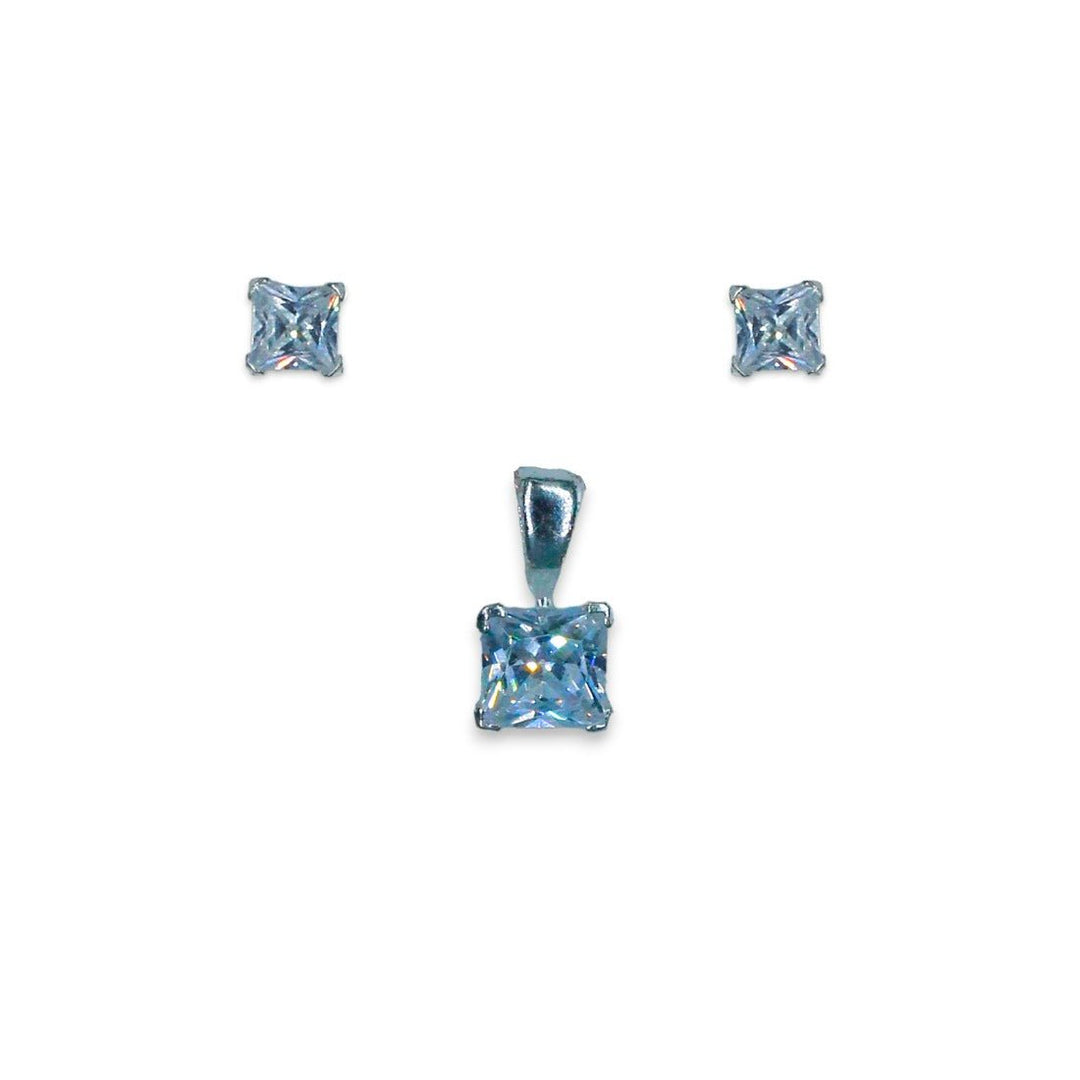 Taraash 925 Sterling Silver Pendant Set For Women Silver-PE0801S - Taraash