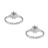 Taraash 925 Sterling Silver Pink Cz Floral Toe Ring For Women - Taraash