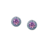 Taraash 925 Sterling Silver Pink CZ Jewellery Set For Women - Taraash