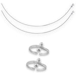 Load image into Gallery viewer, Taraash 925 Sterling Silver Plain Anklet Toe Ring Combo For Women - Taraash