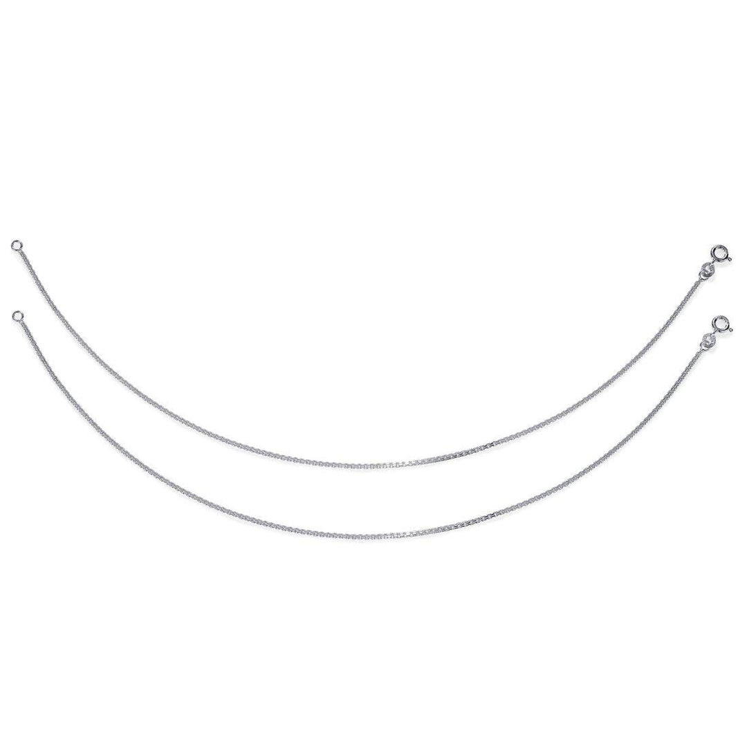 Taraash 925 Sterling Silver Plain Anklet Toe Ring Combo For Women - Taraash