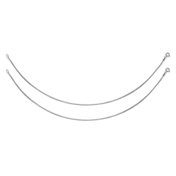 Taraash 925 Sterling Silver Plain Chain Anklets For Women CH5010H - Taraash